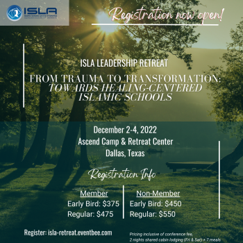 Picture of Retreat Flyer with forest and sun in background