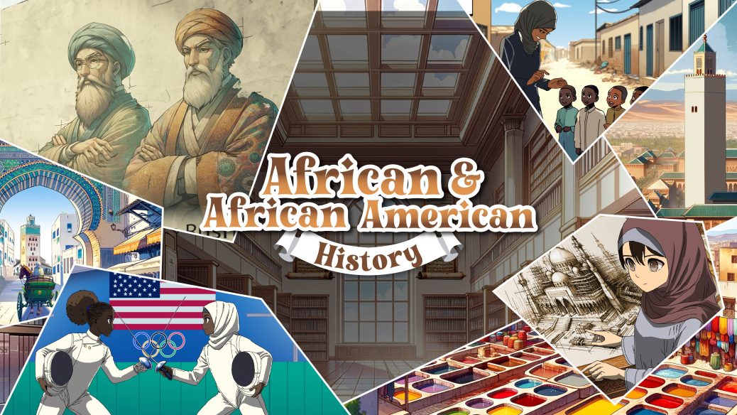 Image with various African and African American Muslims