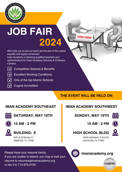 Iman Academy Job Fair