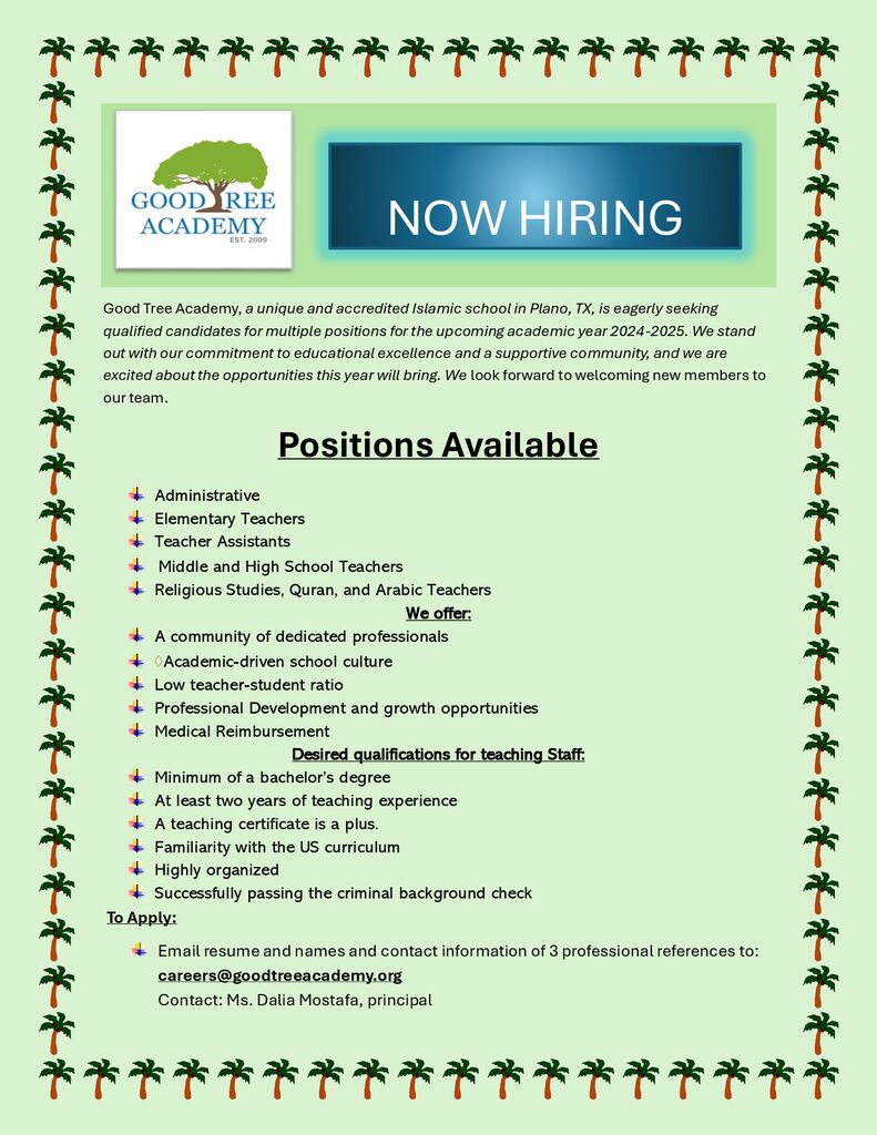 Teaching and Administrative Positions